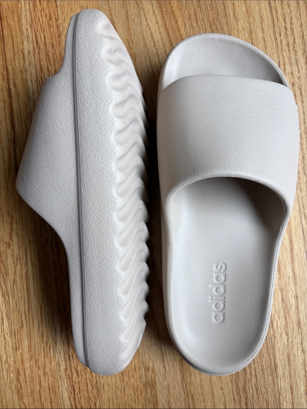 adidas Women’s Slide Sandals in Light Beige